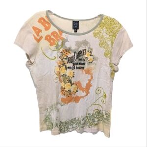 Suzie In The City France French Artsy Top Tee XL T Shirt swtr3